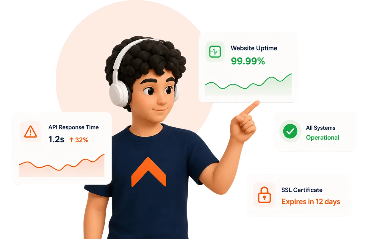 Spectra assistant with live monitoring status cards