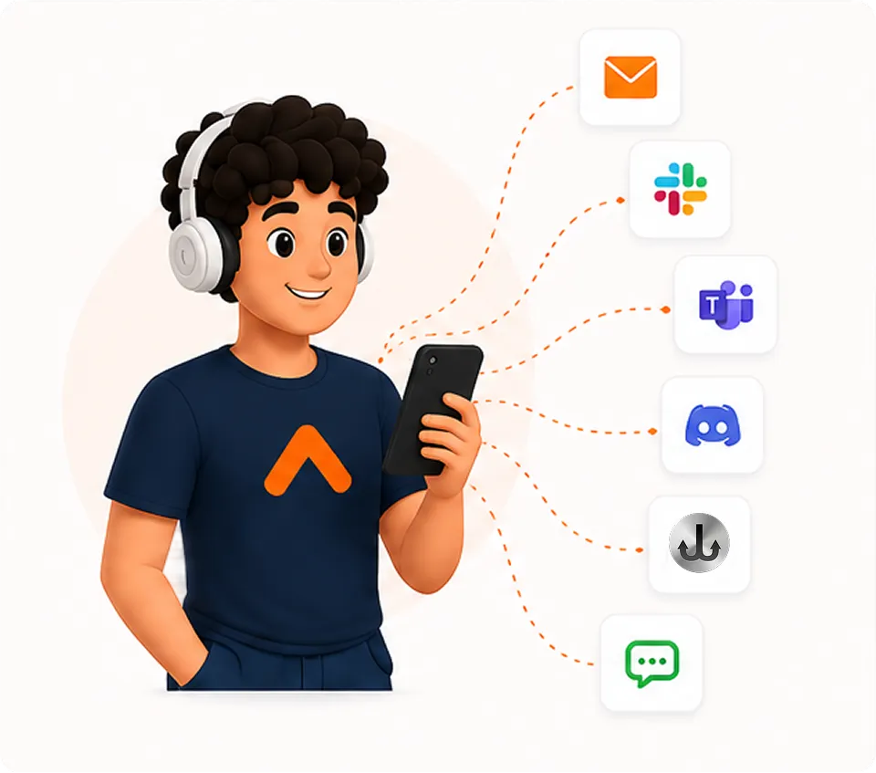 Alerts delivered to email, Slack, Teams, Discord, webhooks and SMS
